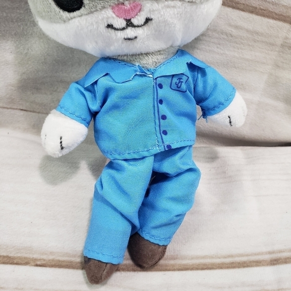 Tiny Tukkins Boy Mouse 7.5 Inch Plush Stuffed Animal Blue Pajamas Embroidered - Picture 3 of 9